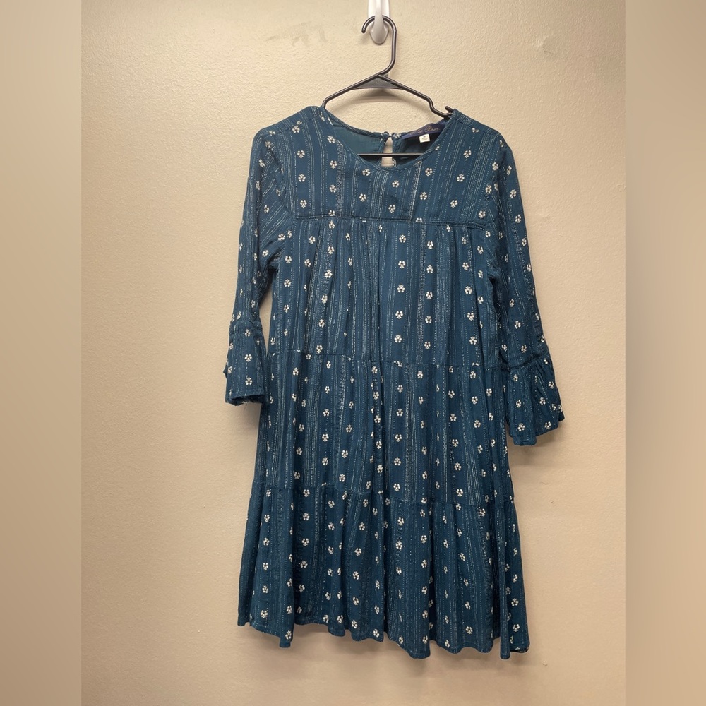 Blue Rain Midi Dress